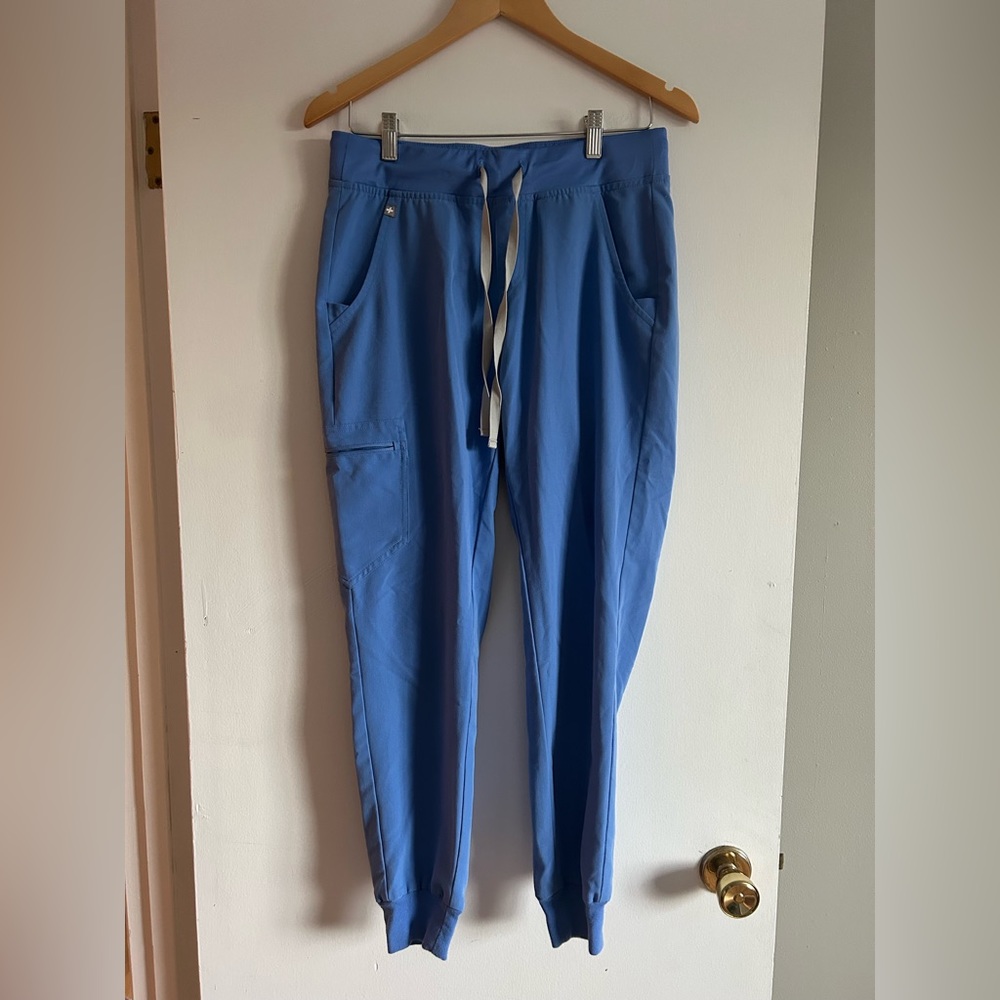 Light Blue Figs Joggers, Size Small